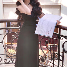 Load image into Gallery viewer, Yue Juxing Korean Version of White Suspender Dress 2023 Women\&#39;s New A-word French Waist Waist Niche Design Long Skirt
